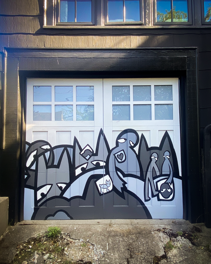 Garage Door Mural by Mark Von Rosenstiel